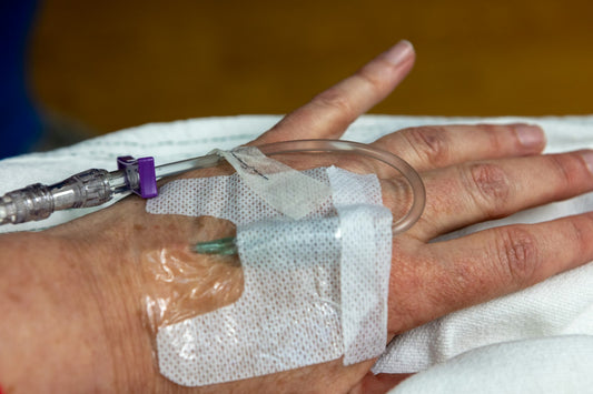 IV drip during a provider-supervised NAD+ infusion session